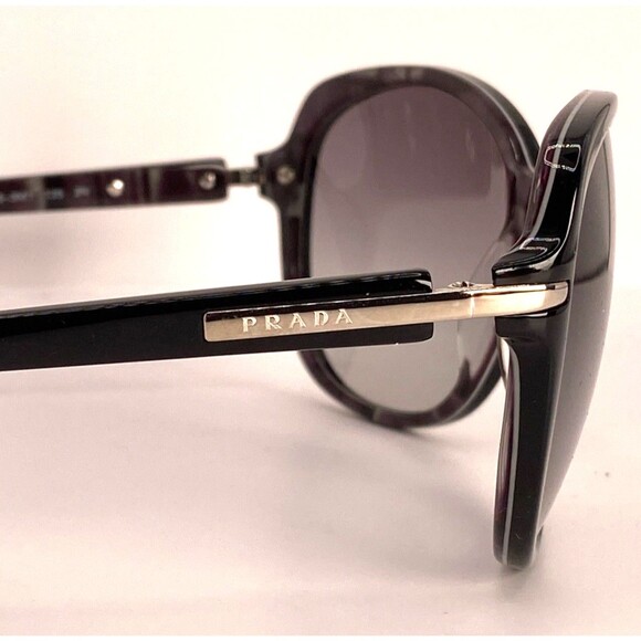 Prada SPR04N Oversized Sunglasses Black Butterfly Italy Designer Women main image 11